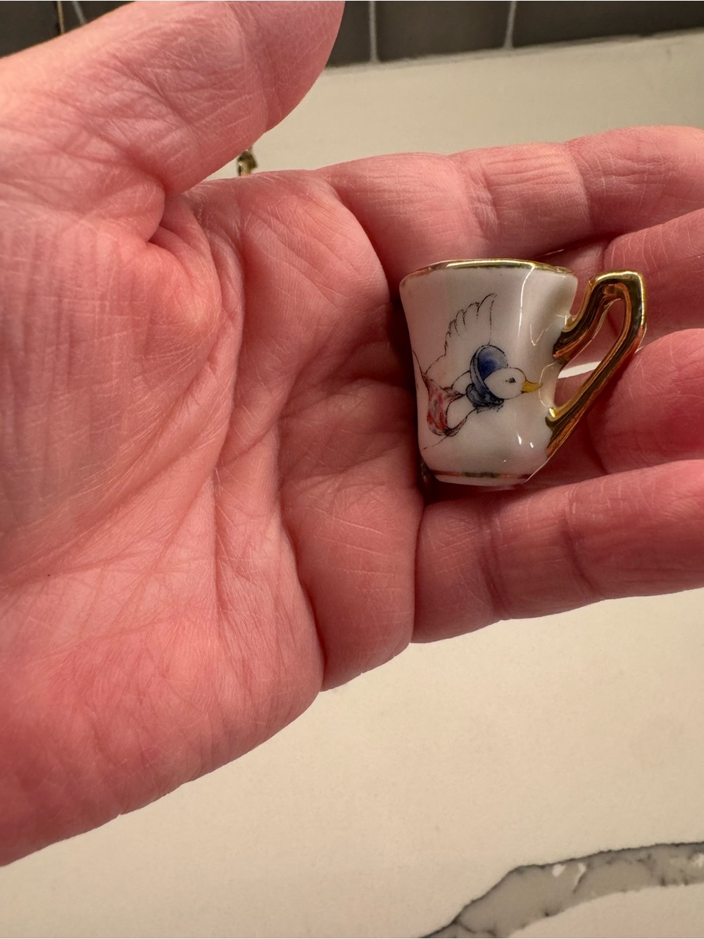 Jemima Puddle-Duck Miniature Porcelain Tea Set - Picture 5 of 9
